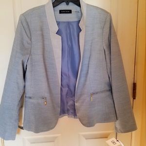 Ivanka Trump Blue on Blue Blazer with Silver Hardware -NWT